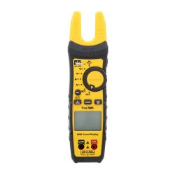 IDEAL 61-415 200A AC/DC TRMS TightSight® fork meter, Split Jaw Meter, w/ Flashlight & NCVT front view