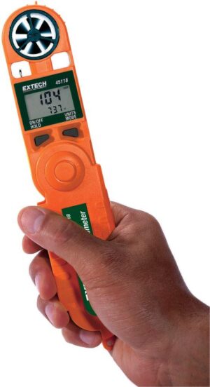 Alternative view of EXTECH 45118 Mini Thermo-Anemometer