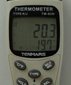 Alternative view of TENMARS TM-82N DUAL K/J Type Thermometer