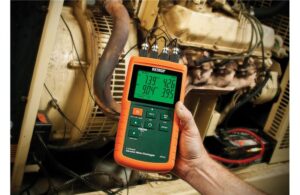 Alternative view of EXTECH VB500 4-Channel Vibration Meter/Datalogger