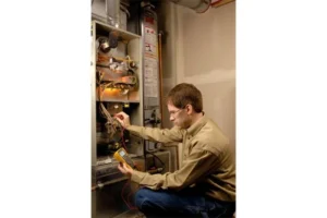 Fluke 116 Digital HVAC Multimeter in use