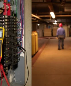 Fluke 117 Multimeter in use