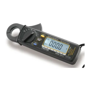 PROVA CM-07+ True RMS AC/DC Digital Clamp Meter – High Precision Current Measurement Tool with 600A Max Range, Non-Contact Frequency Measurement, and 3 5/6 Digit LCD Display