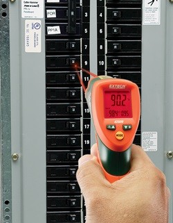 Alternative view of Extech 42509 Dual Laser Infrared Thermometer & Colour Alert