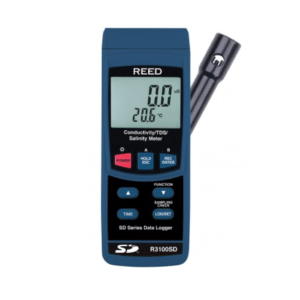 REED R3100SD Water Quality Meter | Conductivity, TDS, Salt Measurement with Real-Time Data Logging & Backlit LCD Display