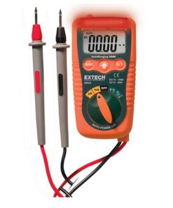 EXTECH DM220 Mini Pocket MultiMeter with Non-Contact Voltage Detector CAT IV-600V