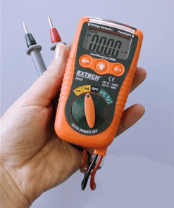 Alternative view of EXTECH DM220 Mini Pocket MultiMeter with Non-Contact Voltage Detector CAT IV-600V