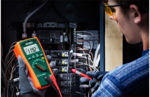 Alternative view of EXTECH EX360 Electrical CAT IV True RMS Multimeter + NCV