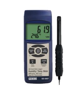 REED SD-3007  Thermo-hygrometer with type K thermocouple, data logger