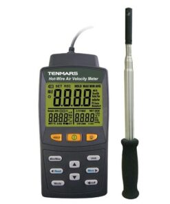 Tenmars TM-4002 Hot Wire Anemometer With Flow & Temp / Humidity