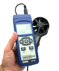 Alternative view of REED SD-4207 Thermo-Anemometer (Datalogger)