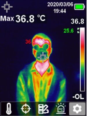 Alternative view of UNI-T UTi165H Infrared Thermal Imager for Human Body Temperature