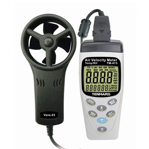 Tenmars TM413 Velocity, Flow, Temperature & Humidity Meter