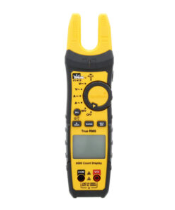 IDEAL 61-415 200A AC/DC TRMS TightSight® fork meter, Split Jaw Meter, w/ Flashlight & NCVT front view