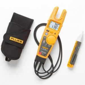 Fluke T6-HT6-1AC KIT Electrical Tester Kit with FieldSense Technology - Safe Contactless AC Voltage, Current & Frequency Measurements for Electricians & HVAC/R Technicians