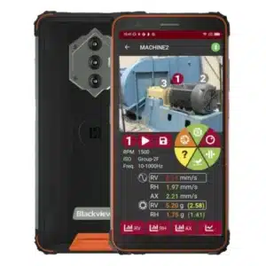 V SHOOTER-3-WL Three Axis Vibration Tester - IP68, Wireless Triaxial Sensor, High-Precision Vibration Analysis, Includes Rugged Smartphone with MCP Software, Optional IR Camera and ATEX Certification