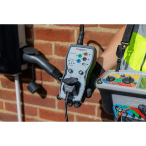 Megger EVCA210-AU Electric Vehicle Charge-Point Adaptor - Safe & Compliant Testing Tool for Mode 3 AC Chargers-in use