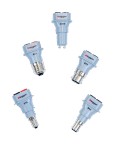 Megger LA-KIT Lamp Adaptor Kit – Versatile IEC61010-Compliant Electrical Testing Solution for Electricians with 5 Common Adaptors & Portable Carry Case