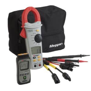 Megger PVK330 Complete Photovoltaic Testing Kit with PVM210 Irradiance Meter and DCM340 Clampmeter for Solar Installations