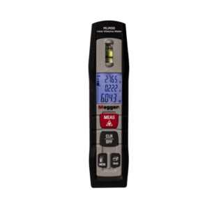 Megger MLM50 Laser Distance Meter - 50m Range, High Precision 1.5mm, Auto Area & Volume Calculation, Durable IP54 Case, Memory Function with Built-in Spirit Level