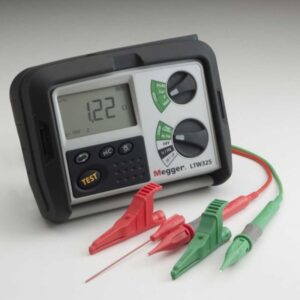 Megger LTW325-EU-BS Loop Impedance & RCD Tester - 2 Wire 440V AC, Combined Testing Device for Electrical Safety