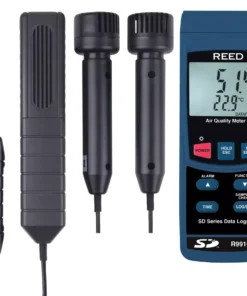 Alternative view of REED R9910SD Data Logging Air Quality Meter – Accurate Real-Time O2, CO2, CO Temperature & Humidity Monitoring with Easy Excel Data Export for Schools, Offices, and Industrial Applications