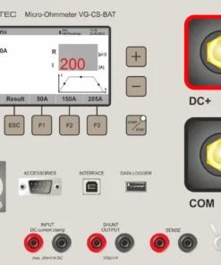 MOSTEC VG-BAT-200 Portable 200A Micro Ohmmeter with Advanced Communication Protocols and User-Friendly Interface