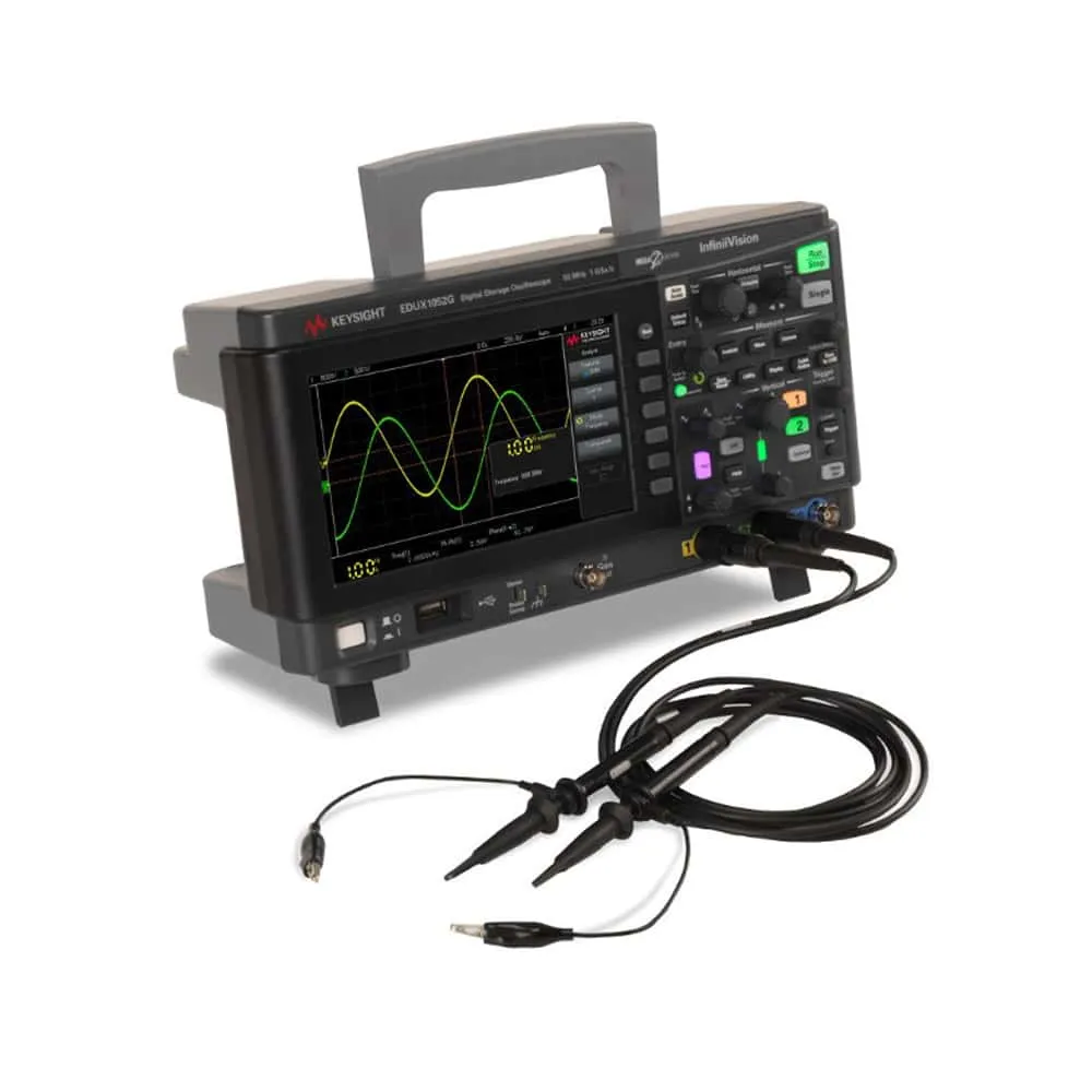 Keysight EDUX1052G Oscilloscope: 50 MHz, 2 analogue channels + Generator - Image 3