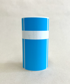 OPT-BLUE Direct Thermal Blue test and tag roll (250 tags)
