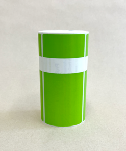 OPT-GREEN Direct Thermal Green test and tag roll (250 tags)