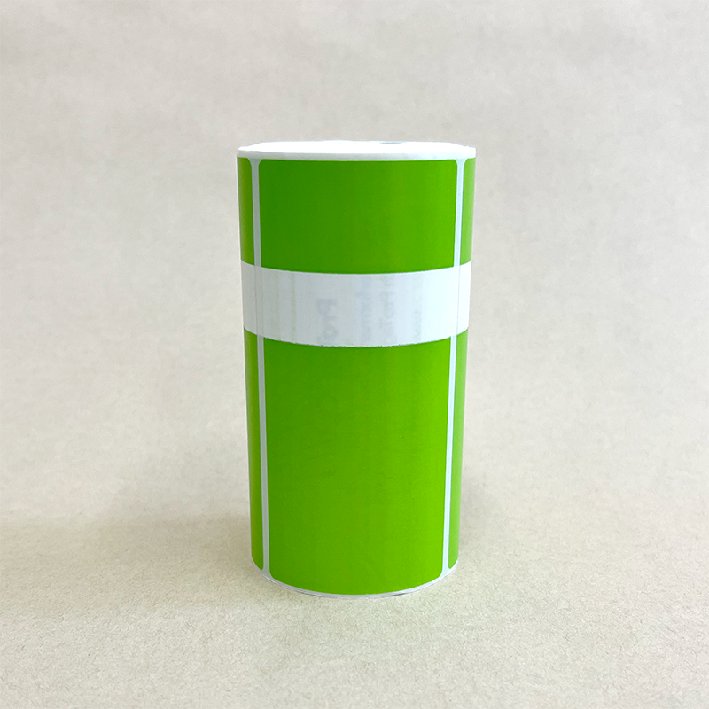 OPT-GREEN Direct Thermal Green test and tag roll (250 tags)