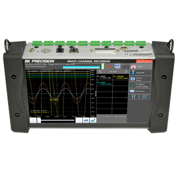 BK Precision DAS220 10 Channel Handheld Universal Datalogger