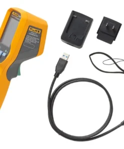 Fluke VT06 thermal image capture showing overheated cable connection