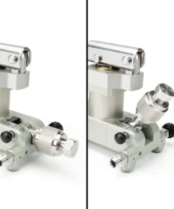 Professional pressure calibration pump with dual-stage piston design