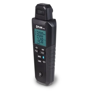 FLIR PV78 with external temperature probe mounted on solar panel