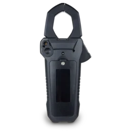 FLIR CM78-PV clamp meter measuring DC current on solar string conductor