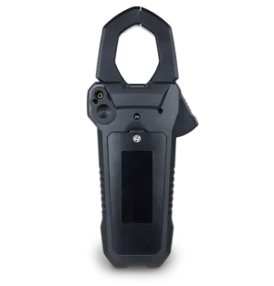 FLIR CM78-PV clamp meter measuring DC current on solar string conductor