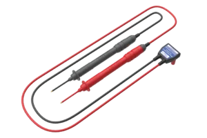 HIOKI P2010 connected to CM4375-50 clamp meter measuring solar string voltage