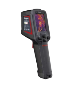 Megger TC256 256x192 handheld thermal camera side view with laser and spotlight
