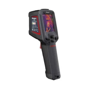 Megger TC256 256x192 handheld thermal camera side view with laser and spotlight