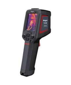 Megger TC120 handheld thermal camera front view showing 2.4-inch LCD and trigger grip