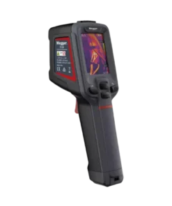 Megger TC120 thermal camera side profile showing Type-C USB port and laser pointer