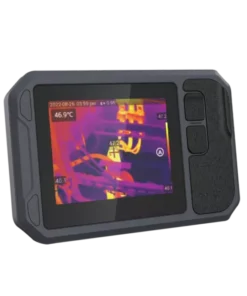 Megger TC256P pocket thermal camera front view showing 3.5-inch touchscreen