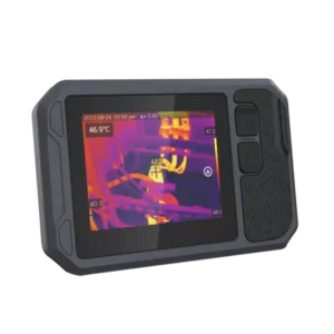Megger TC256P pocket thermal camera front view showing 3.5-inch touchscreen