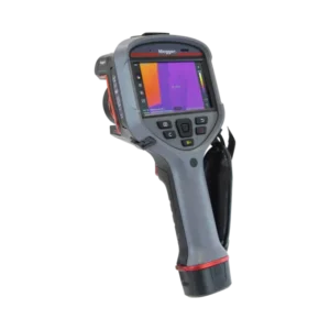 Megger TC640 thermal camera display showing switchboard hotspot