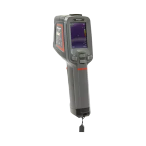 Megger TC120 thermal camera display showing infrared switchboard scan with Iron Red palette