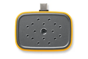 Fluke iSee ii01 real-time dB display with SoundMap acoustic overlay on Android screen
