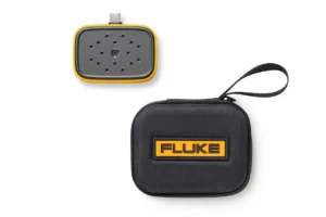 Fluke ii01 acoustic imaging camera in black carry case with Getting Started Guide