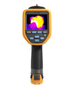 TiS75 PRO thermal image comparison showing 384x288 native versus 768x576 SuperResolution