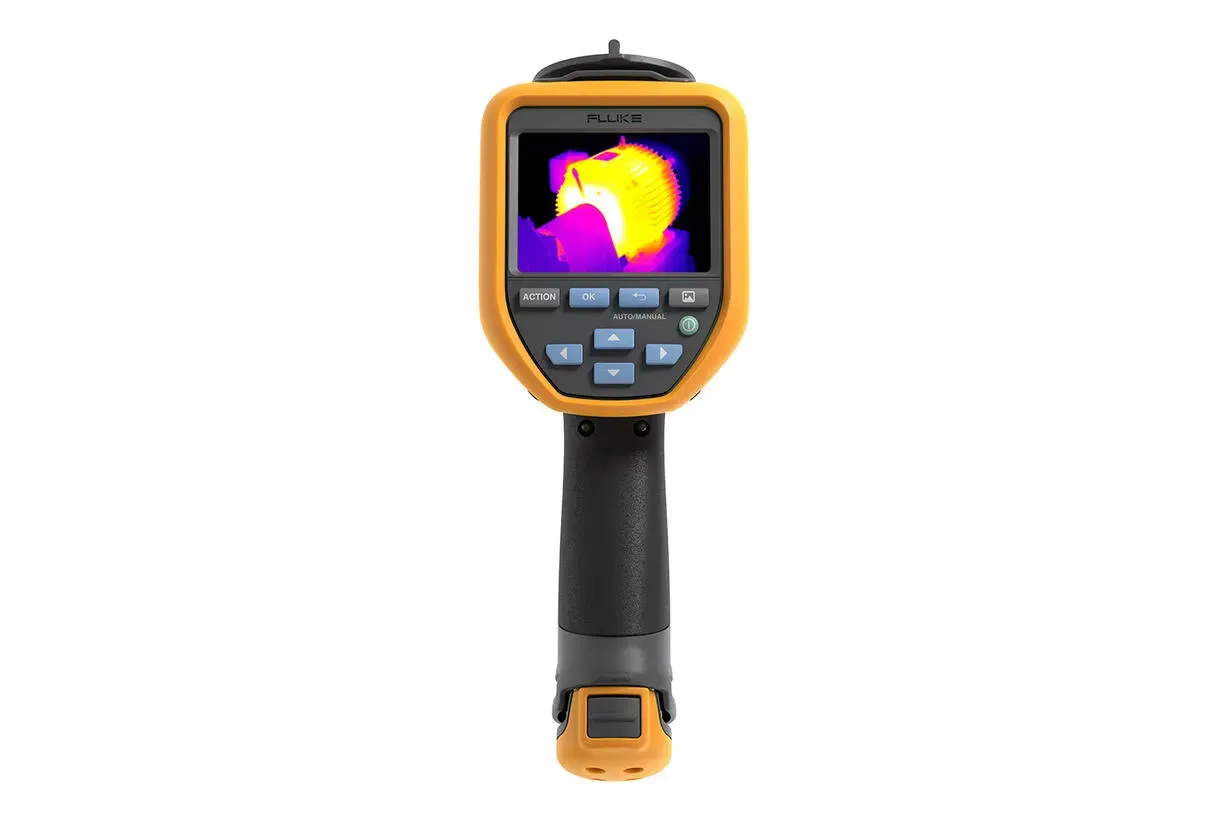 TiS75 PRO thermal image comparison showing 384x288 native versus 768x576 SuperResolution